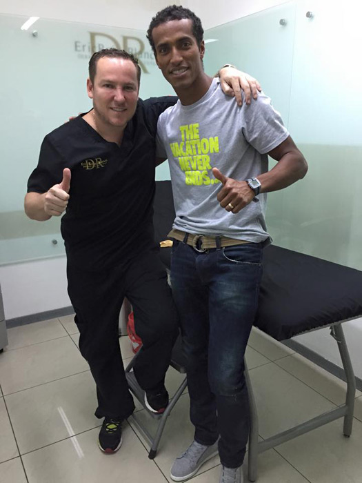 Nuestro seleccionado ROY MILLER confía en el DR ERIC ROJAS