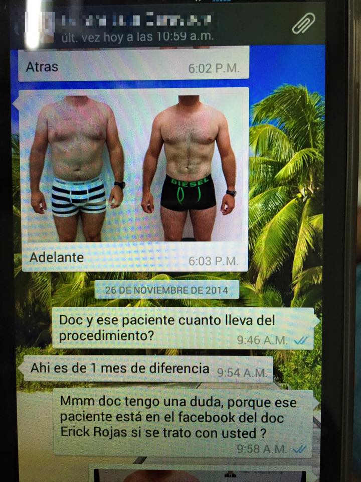 Solo vean como utilizan mi nombre y mis pacientes para hacer publicidad y atraer a personas