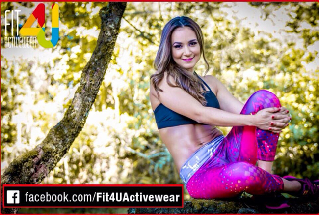 MARÍA DEL MAR CREADORA Y DISEÑADORA DE LA LÍNEA FIT 4U activewear