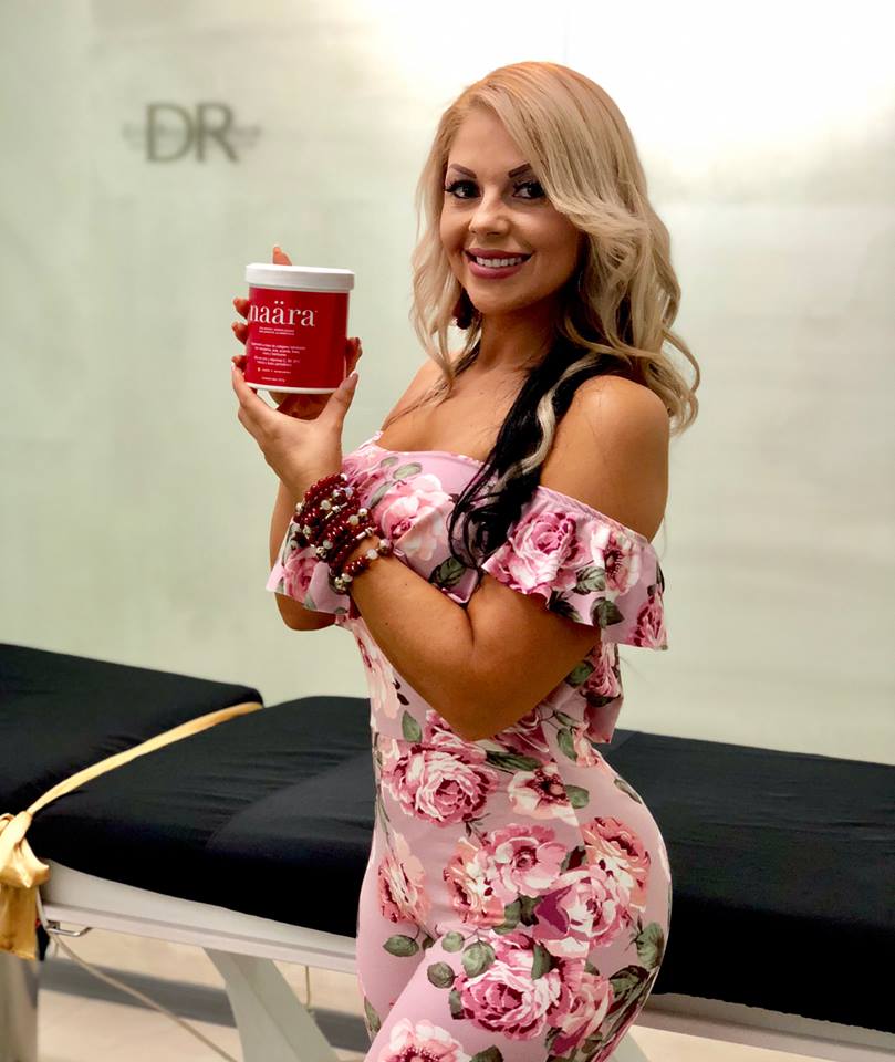 La bella modelo VIVIANA CHAVES cuida su rostro y cuerpo con Naara