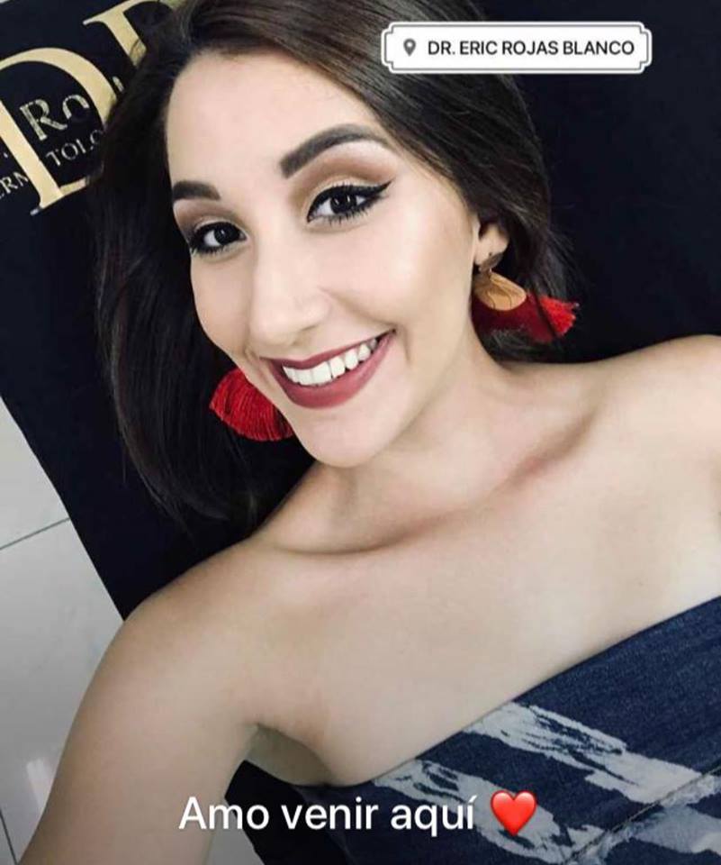 Ashley Arguedas en la clínica del DR ERIC ROJAS
