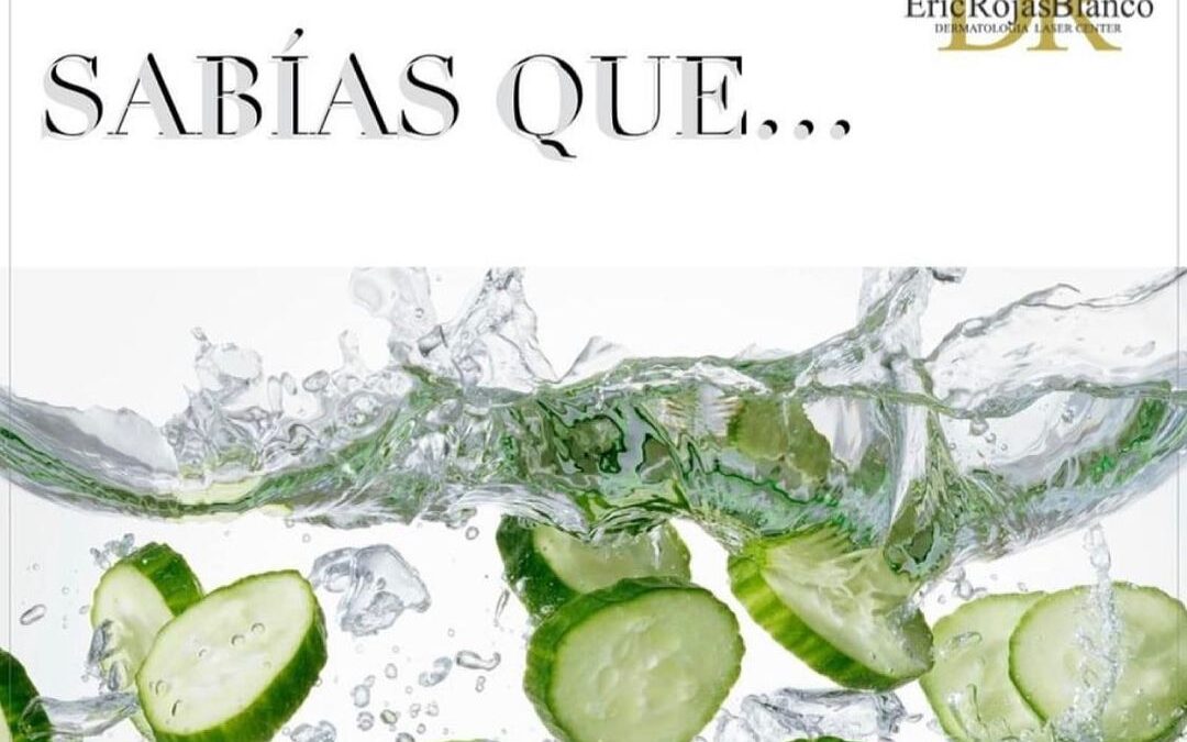 El pepino está compuesto a un 96% de agua, ideal para refrescarte y quitarte el calor.