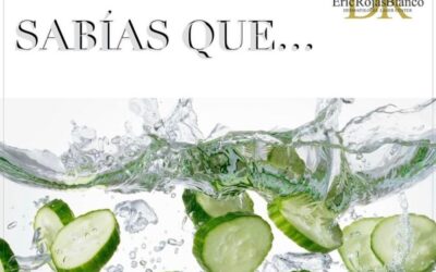 El pepino está compuesto a un 96% de agua, ideal para refrescarte y quitarte el calor.