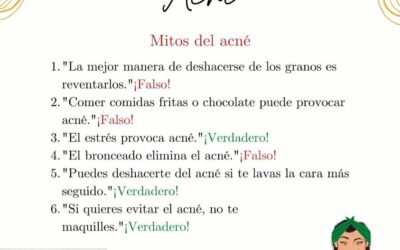 Mitos del acné