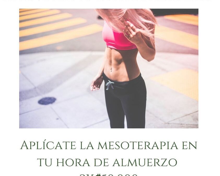 Puedes aprovechar tu hora de almuerzo para aplicarte la mesoterapia.