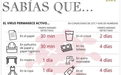 Podrás ver que el virus del COVID-19 permanece activo en..