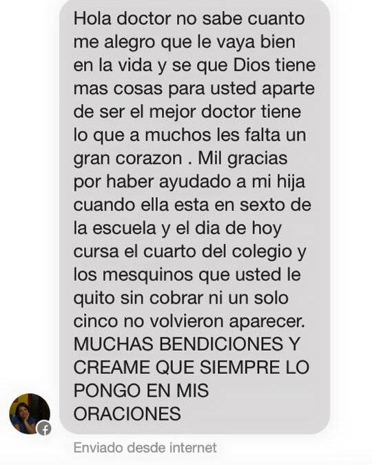 Estos mensajes son los que me llenan cada día.