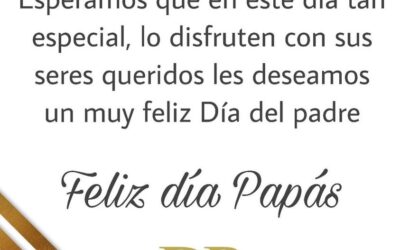 Feliz día a todos los papás que Dios  los bendiga