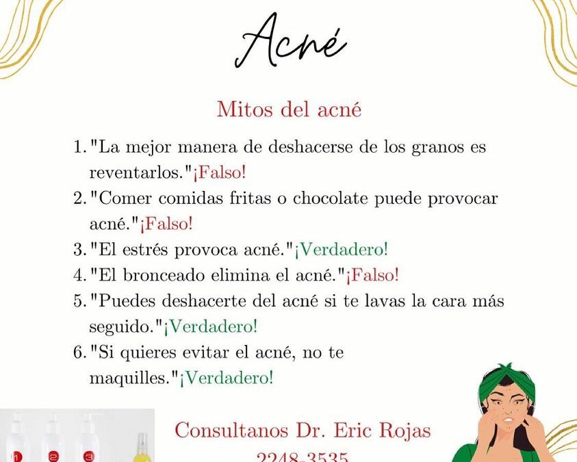 Mitos del acné