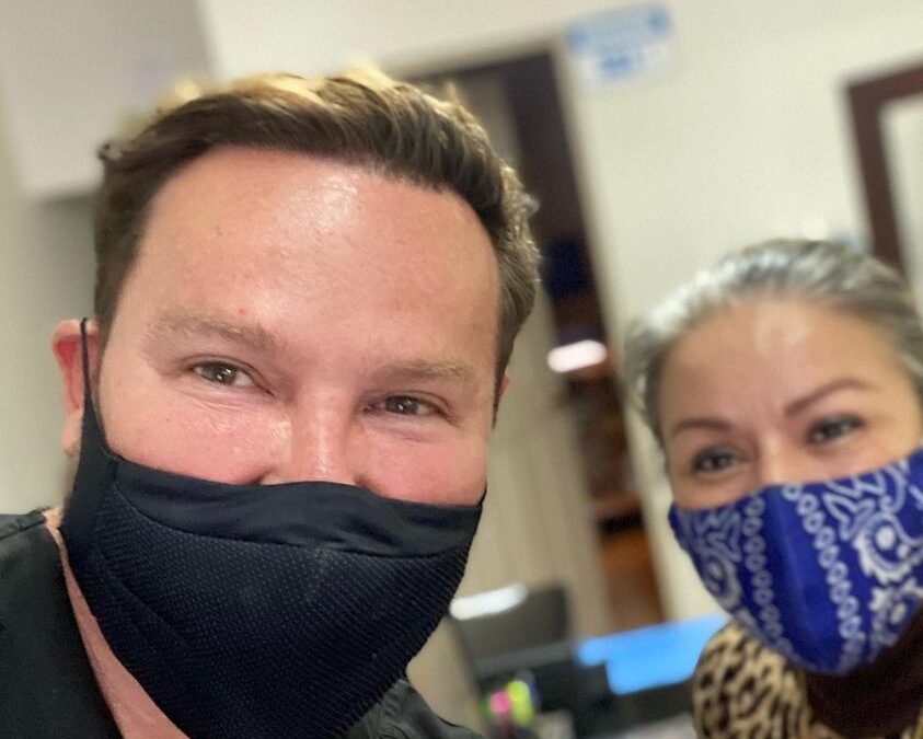 Con mi amiga NANCY VARELA que bien me trato