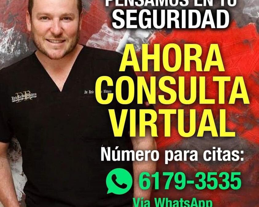 Desde donde quiera que estés, sin trasladarte podés asistir a tu cita con el Dr. Eric Rojas