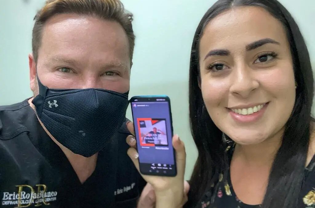 Con @jazmorales12 la ganadora del giveaway de botox full face