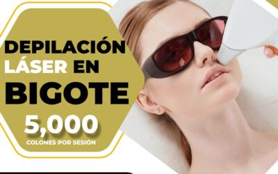 Depilación de bigote, 50% de descuento.
