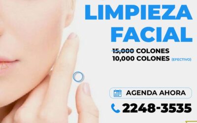 Limpiezas faciales a tan solo 10,000 colones.
