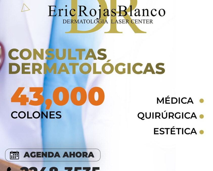 Consultas de dermatología, médicas, quirúrgicas y estéticas.