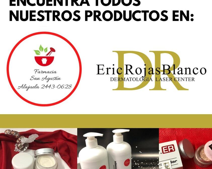 Todos nuestros productos los puedes encontrar en nuestra farmacia San Agustín y nuestras clínicas.