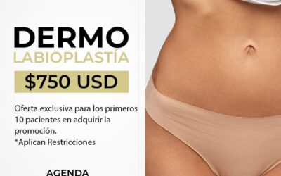 Solamente 10 espacios para aprovechar el mejor precio en dermo-labioplastía, rejuvenece tu zona intima.