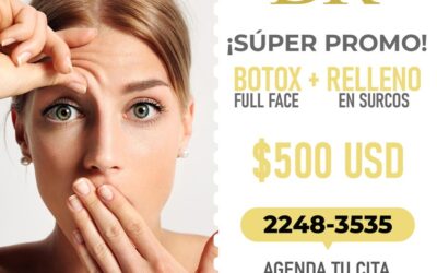Botox + relleno en surcos nasogenianos por solo $500 dólares