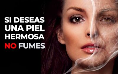 Fumar reduce la elasticidad natural de la piel pues causa la rotura del colágeno y hace disminuir su producción, acelerando así el envejecimiento de la piel!