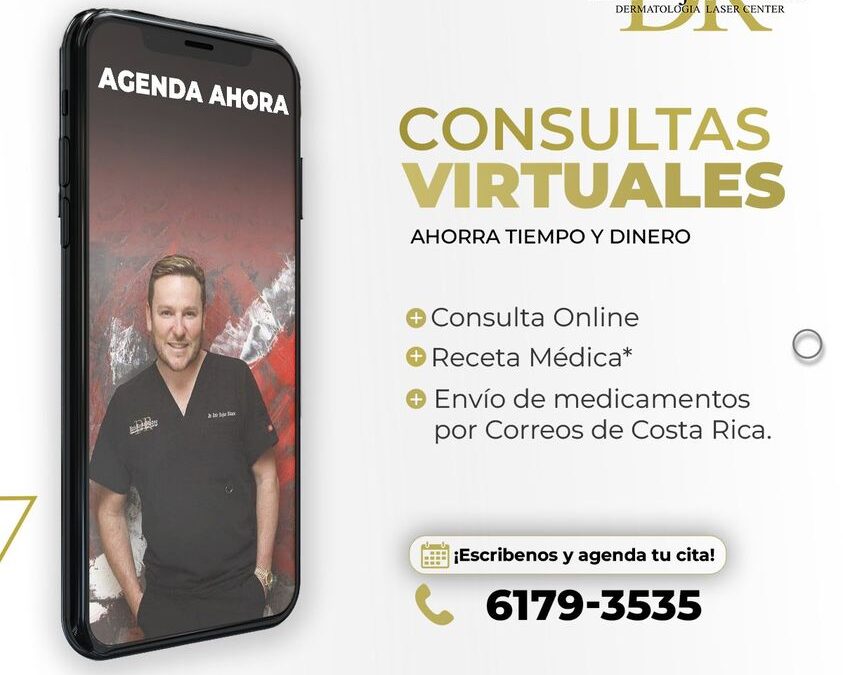Consultas virtuales los días lunes, todo tu tratamiento dermatológico llegará a tu hogar.