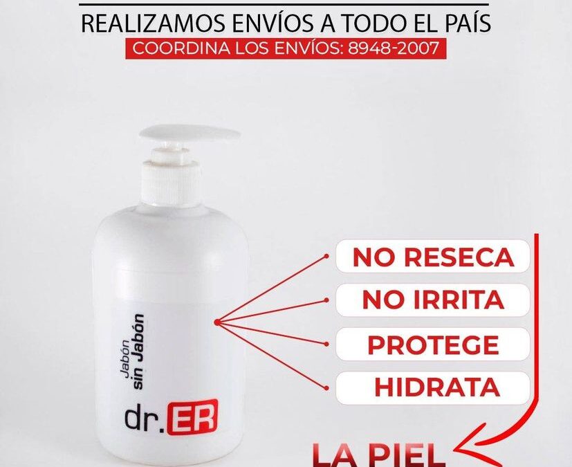 Jabón sin jabón, cuida tu piel de irritaciones.