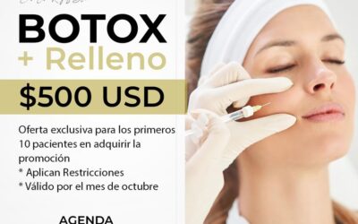 Botox + Relleno en $500 dólares, ¡Aprovecha!