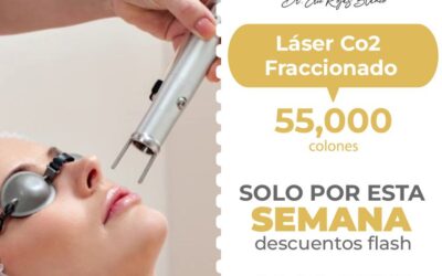 Solo por esta semana, Láser Co2 fraccionado en 55,000 colones por sesión.