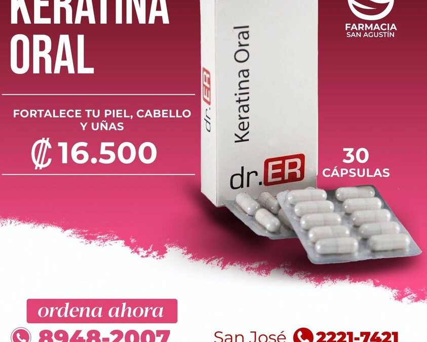 Keratina Oral es tu mejor aliado para tu piel, uñas y cabello.