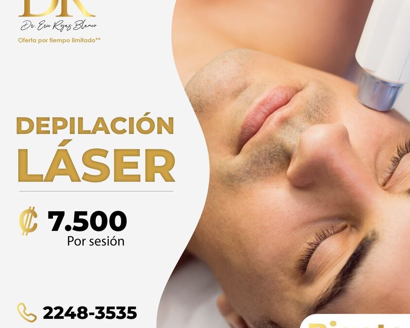 Depilación de Bigote por 7.500 colones por sesión.👇😉