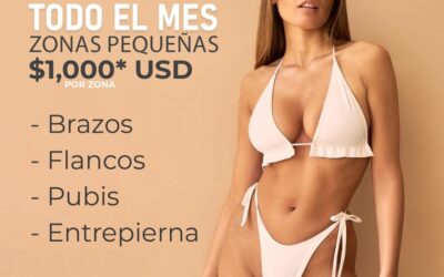 Zonas pequeñas Slim láser en $1,000 USD. (POR ZONA)