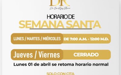 Horario semana santa