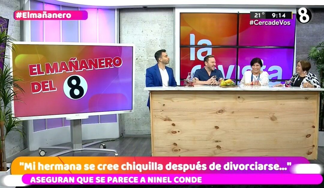 Hoy nuevamente estuvimos participando en la revista de canal 8