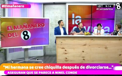 Hoy nuevamente estuvimos participando en la revista de canal 8