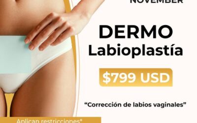 ¡Este mes!, corrección de labios vaginales a un precio increíble.