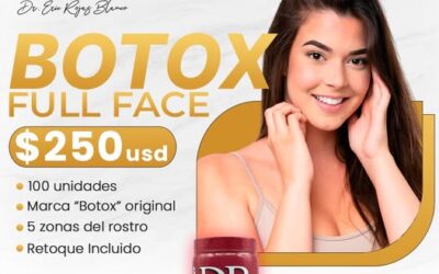 Botox full face con regalía de Dr. Colágeno hasta agotar existencias. ¿Qué esperas para verte con un rostro más fresco y tener el mejor colágeno del mercado?